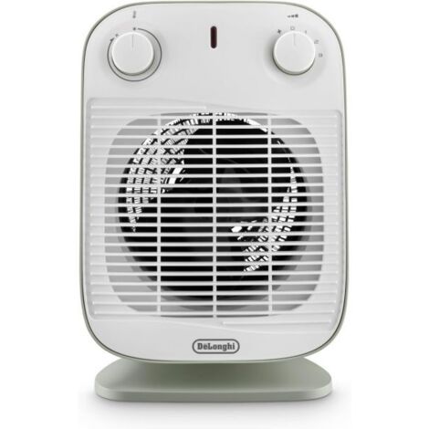 DeLonghi HFS50B20GR Vertical Edge Termoventilatore Verticale Potenza 2000 W Timer Bianco-Verde