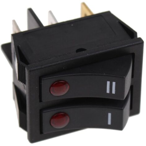 Delonghi - interruptor de estufa doblem sr55(spia 85v)nero 250v16a - 5108007600 -
