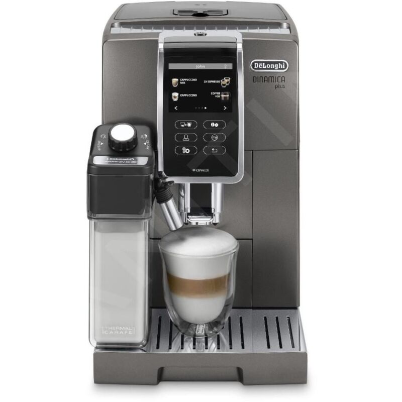 Delonghi - Machines à café - Machine à café automatique Dinamica Plus, gris ECAM370.95.T