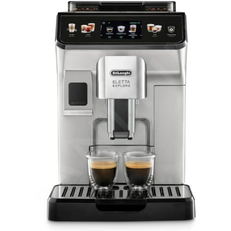 DeLonghi Machines à café - Machine à café automatique Eletta Explore, argent ECAM450.55.S