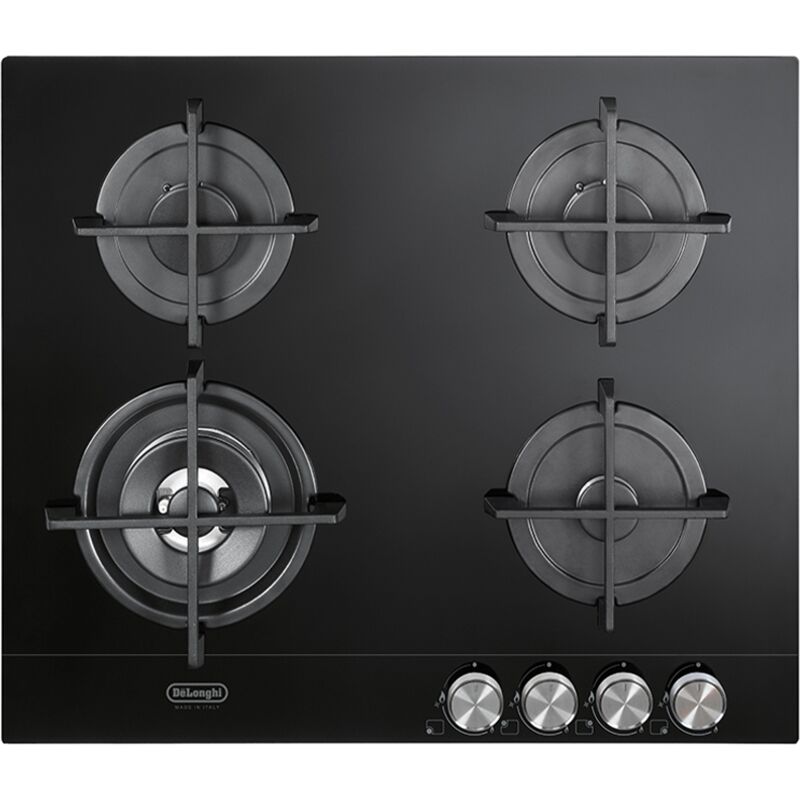 De'Longhi NSL 460 N Table de cuisson à gaz encastrable 60 cm 4 brûleurs Noir De'Longhi NSL 460 N Table de cuisson à gaz encastrable 60 cm 4 brûleurs Noir