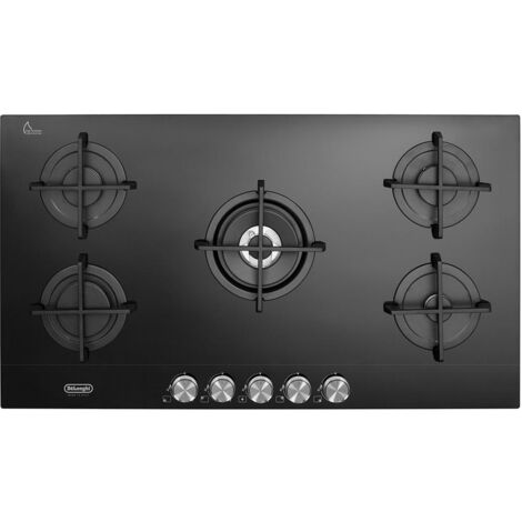De'Longhi NSL 590 NC piano cottura Nero Da incasso 90 cm Gas 5 Fornelli
