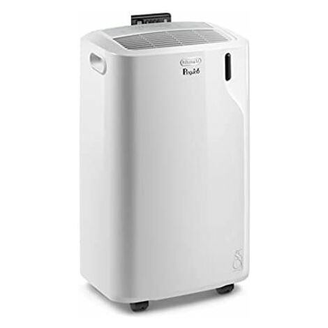 De'Longhi Pingüino Aire Acondicionado Silencioso, Temporizador 24h, PACEM 77, 63 Decibelios, Potencia 800W, Blanco