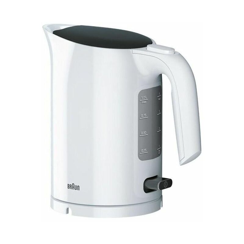 Image of Braun - PurEase wk 3000 wh Bollitore Elettrico 1Lt 2200W Nero-Bianco