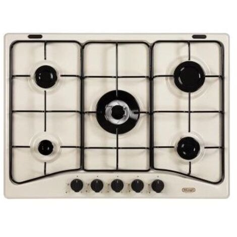DeLonghi SF 57 AVT Schwarz, Sand Built-in (placement) Gaskochfeld 5 Zone(n)