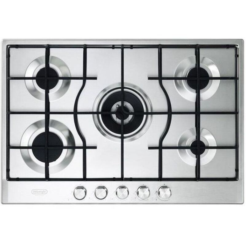 De Longhi SLF 575 LX Slim-Lite Line Table de cuisson à gaz 5 brûleurs Brûleur triple couronne 75 cm Acier inoxydable De Longhi SLF 575 LX Slim-Lite Line Table de cuisson à gaz 5 brûleurs Brûleur triple couronne 75 cm Acier inoxydable