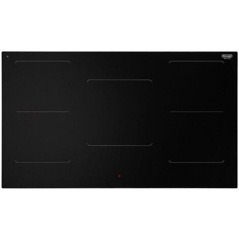 DeLonghi SLI905 Piano Cottura a Induzione in Vetroceramica 5 Zone Automatic Easy Start Funzione Melting e Chef Cook 90 cm Nero