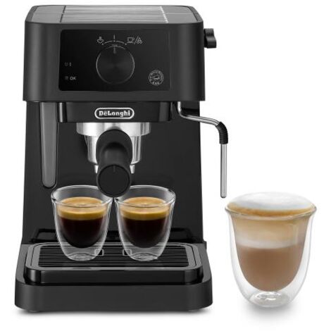 DeLonghi EC235.BK Stilosa Macchina da Caffe' a Pompa Potenza 1100 W Capacita' 1 Litro Montalatte per Cappuccini Nero