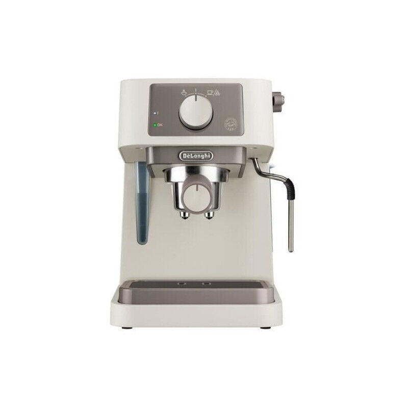Machine a expresso - DELONGHI - STILOSA EC235.CR - Solo pompe - Bouilloire inox - Compatible ESE - Buse vapeur - Finition creme