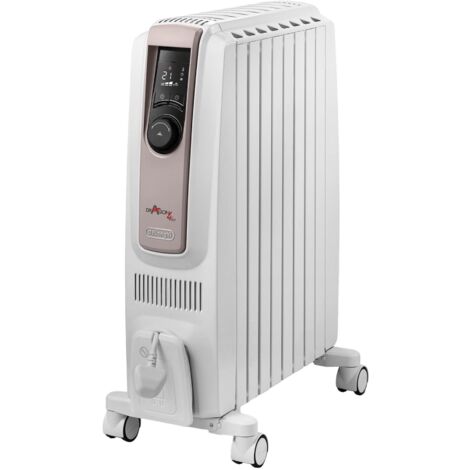 Delonghi TRDSX40820E, Dragon 4 Digital Oil Filled Radiator, 2000 Watt, White
