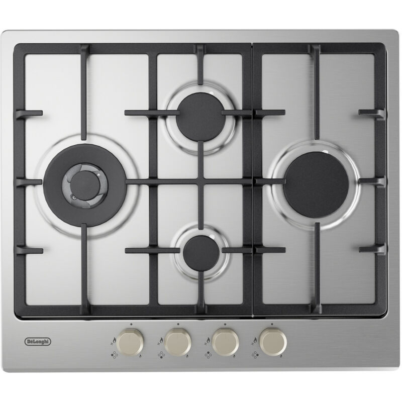 De’Longhi YLG 60 RFX hobs Acero inoxidable Integrado 60 cm Encimera de gas 4 zona(s)
