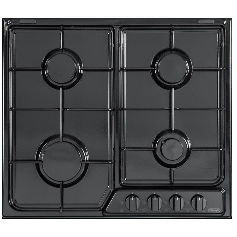 DeLonghi YNF 46 ASV Table de cuisson à gaz encastrable noire 4 brûleurs DeLonghi YNF 46 ASV Table de cuisson à gaz encastrable noire 4 brûleurs