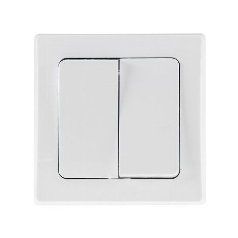 DELPHI 2-fach Serien-Schalter Unterputz 250V, weiß