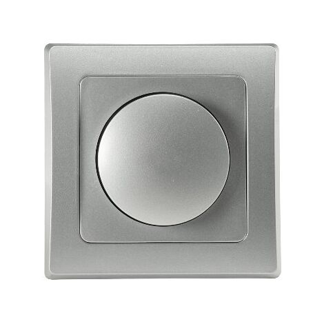 Delphi LED Dimmer 3-60W, Unterputz, Silber Grau