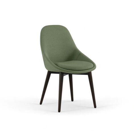 Delphi, Set di 4 sedie in tessuto Verde (58cm X 49cm H. 85cm)  Duzzle