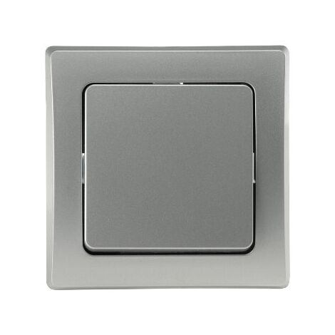 DELPHI Wechsel-Schalter Lichtschalter 230V Unterputz Silber Grau
