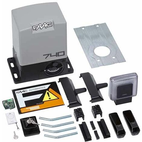 DELTA 2 KIT FAAC automatisme portail coulissant 500KG 230V SAFE moteur DELTA2 740 E Z16 - 1056303445