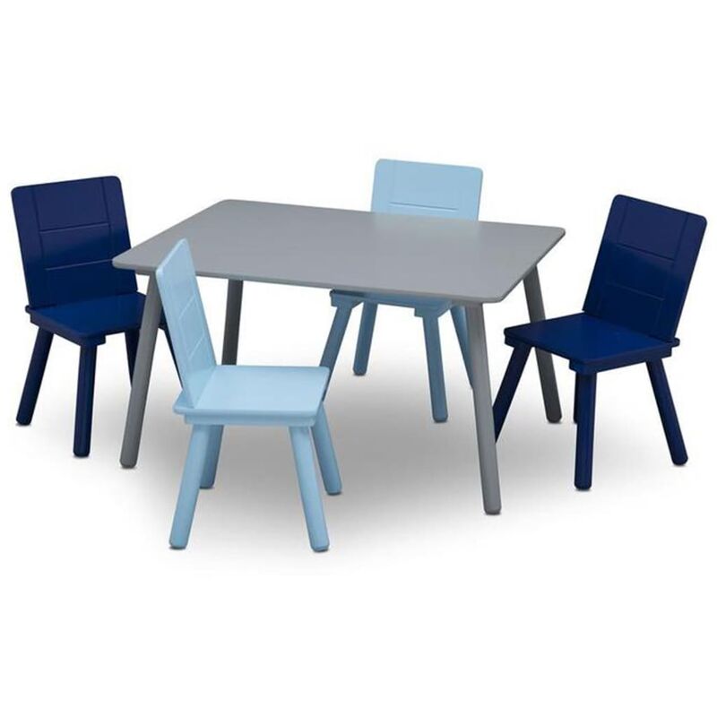

Juego de mesa y silla infantil gris y azul - Azul - Delta Children