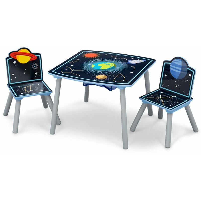

Mesa y silla para niños almacenamiento Space Adventures - Negro - Delta Children