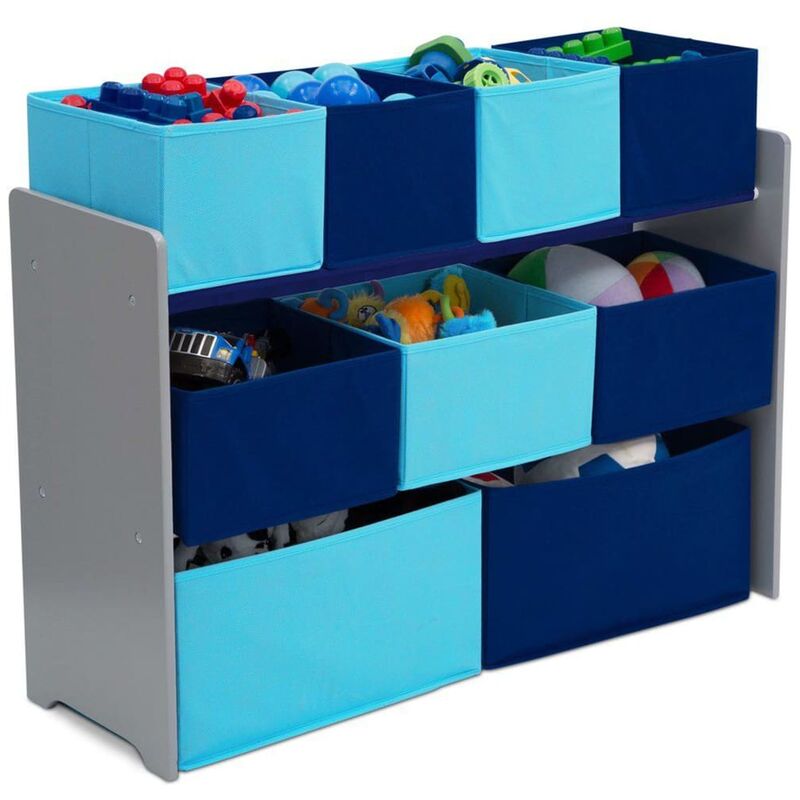 

Organizador juguetes con compartimentos gris y azul - Azul - Delta Children