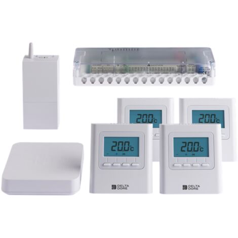 Delta Dore  6053069   Pack Delta 8000 Connecte Pack de programmation et regulation 4 zones