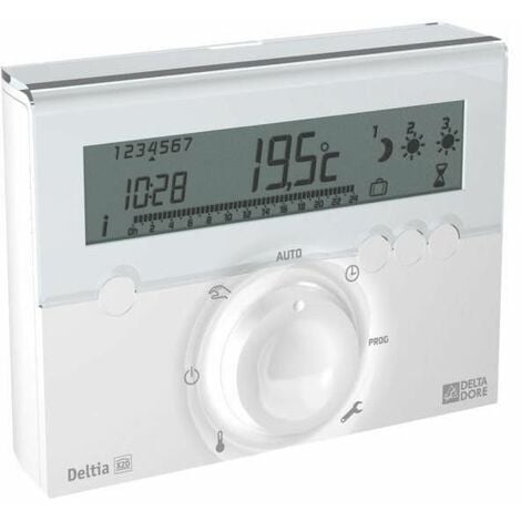 Delta Dore Programmateur sans fil et 6 récepteurs pour radiateurs électriques Deltia 8.36 - Programmation