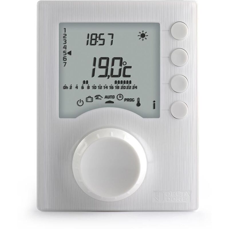 Delta Dore - Thermostat programmable filaire Tybox 117+