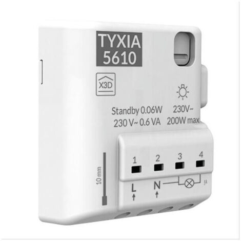 Delta Dore TYXIA 5610 blanco mando de iluminación conectado