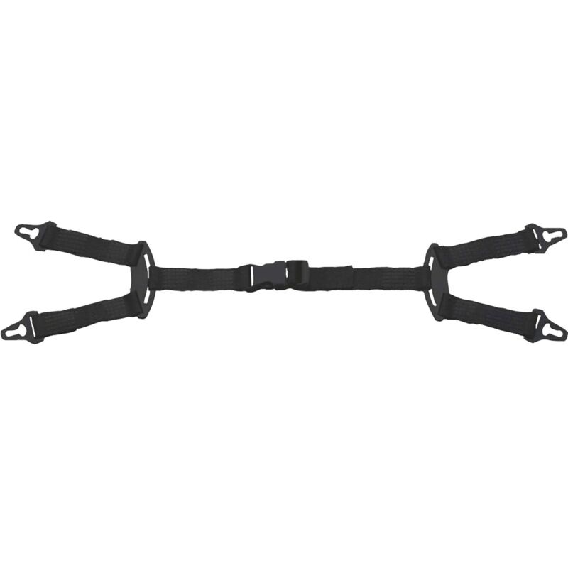Delta Plus - Kinnriemen 4-punkt, Für Schutzhelme, Schwarz, Nylon, 10 Stück