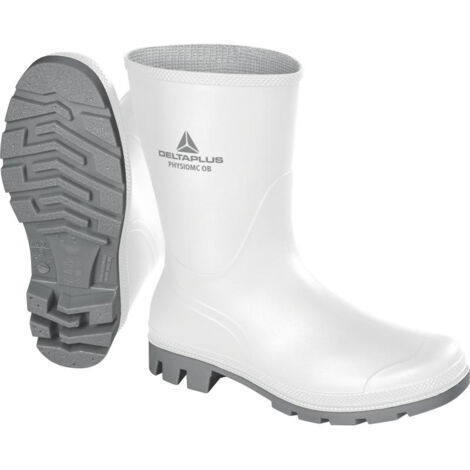 Delta Plus – Demi-botte de travail légère en PVC – Semelle injectée pour flexibilité – Confort 600g – Pointure 35 à 47 – Tige textile polyester