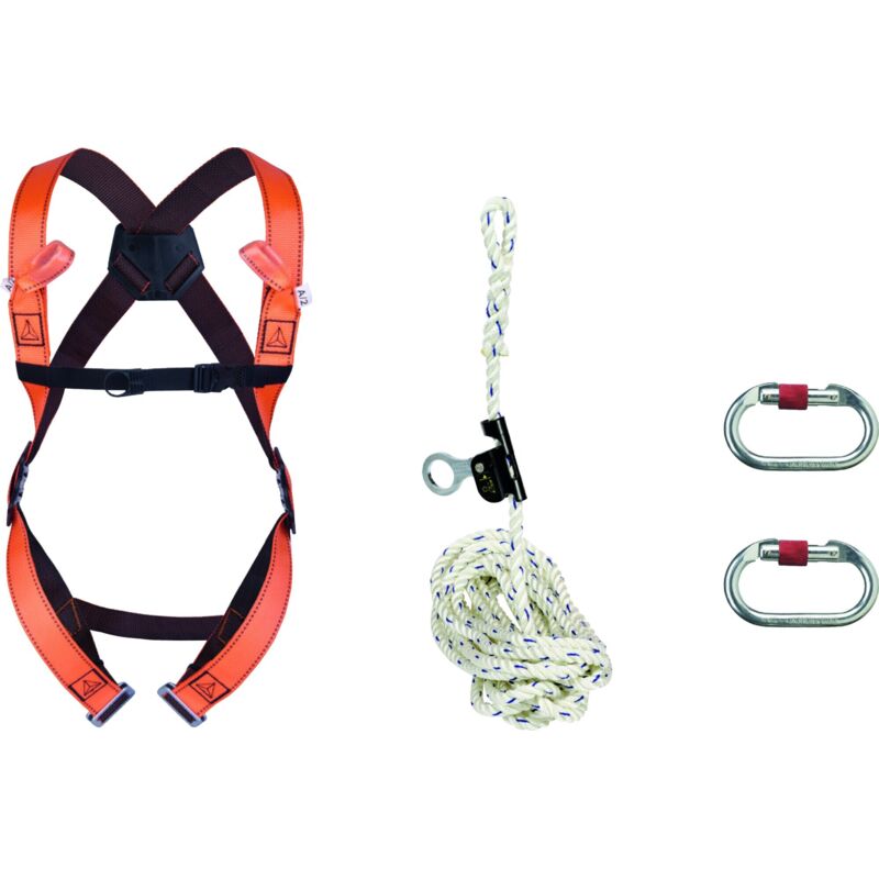 Delta Plus - Elara170gt] Kit Antichute Toiture Elara170gt Taille S/m/l Orange