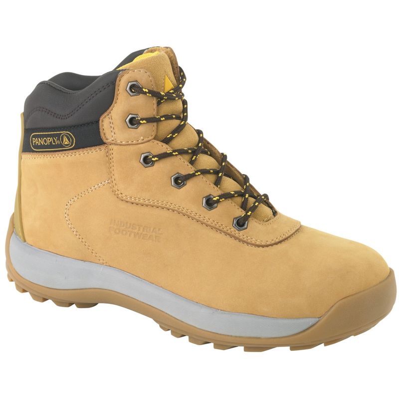 Delta Plus Unisex Nubuck Leather Hiker Safety Boots (6 UK) (Tan)