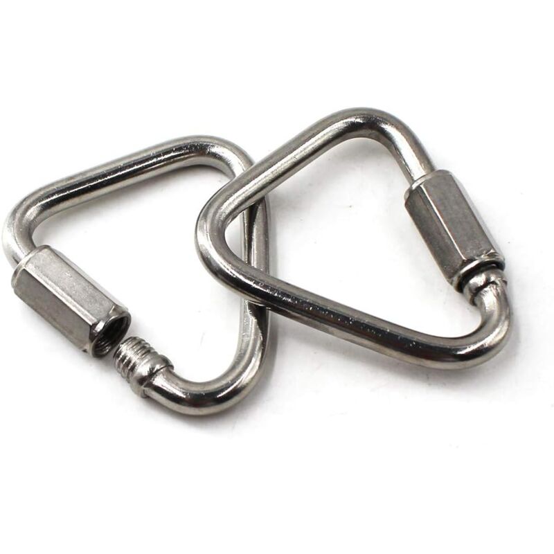 Delta Quick Link Mousqueton triangulaire en acier inoxydable 304