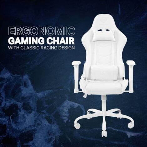 Chaise de bureau gaming blanche Legacy