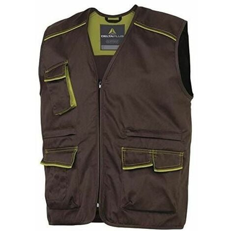 GILP2JAGT DELTA PLUS - Giubbotto gillet catarifrangente, Dimensione: L;  giallo; DEL-GILP2JAGT