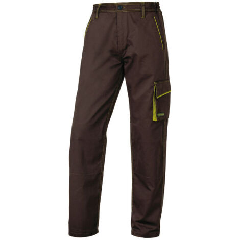 Deltaplus Pantaloni Panostyle Marrone-Verde Taglia L