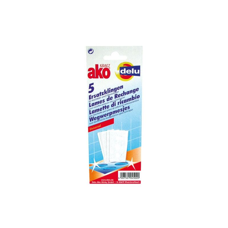 DELU  - minky - Lame de rechange p/raclette vitroc&eacute;ramique x5 104502