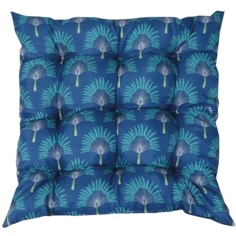 DELUMI - Assise de chaise futon carrée Jakarta marine