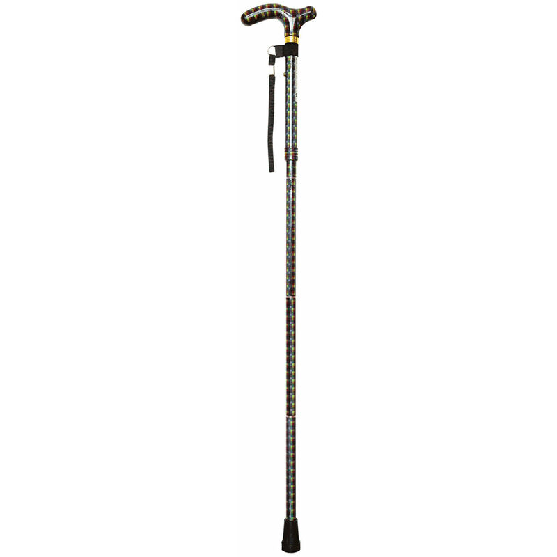 Deluxe Ambidextrous Foldable Walking Cane - 5 Height Settings - Homme Design
