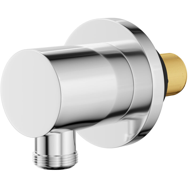 Deluxe Polished Chrome Round Shower Elbow - Wholesale Domestic