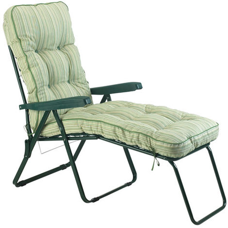 main image of "Deluxe Cotswold Stripe Lounger"