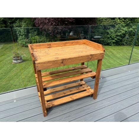 CHARLES TAYLOR TRADING Deluxe Davenport Utility/Barbecue Large Table - Timber - L50 x W92 x H90 cm