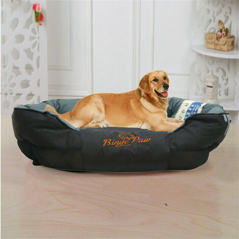 Deluxe Jumbo Dog Bed Soft Removable Cushion Warm Luxury Warm Pet Basket - different size available