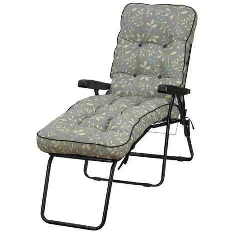 Deluxe Lounger Country - L118 x W58 x H99 cm - Teal