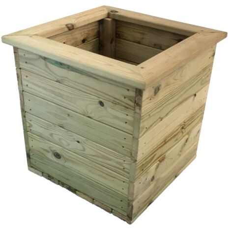 Deluxe Square Planter - Timber - L47 x W47 x H46 cm - Fully Assembled