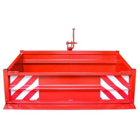 Dema – Benne agricole 3 points pour tracteur – Type 1500S K1 – Charge utile 1000 kg – Dimensions 1600x800mm – Bascule sécurisée et hayon démontable - Type1500S