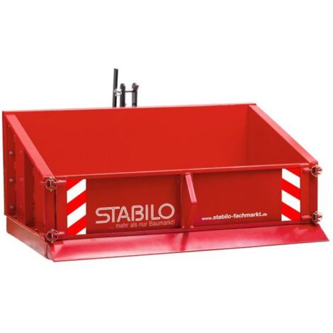 Dema – Benne basculante 3 points pour tracteur agricole – Capacité 250 kg – Acier renforcé – Dispositif de bascule pour charges légères