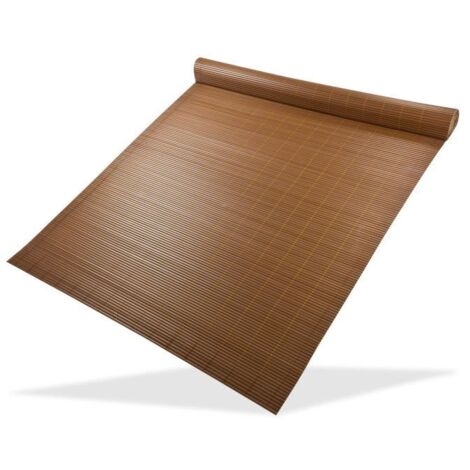 Dema – Brise-vue marron 120 x 500 cm – PVC résistant aux intempéries et UV – Opaque et lavable – Pour balcon, terrasse et jardin