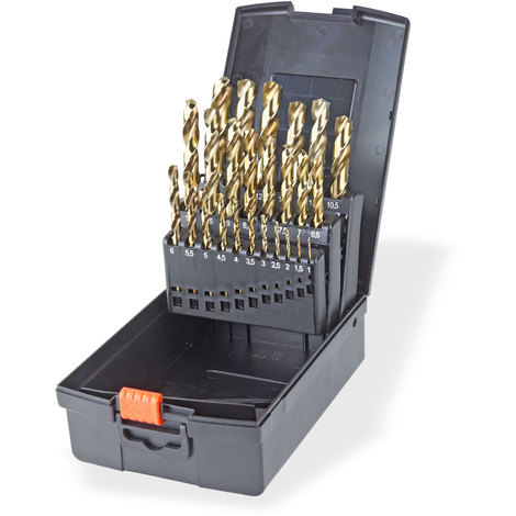 Dema – Coffret de forets HSS au cobalt 25 pièces – Perçage métal, plastique et matériaux durs – Résistance thermique accrue