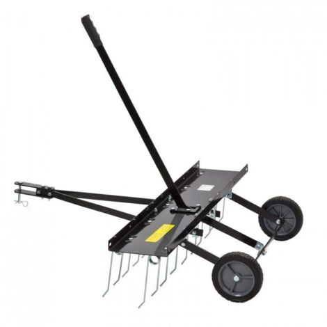 Dema – Émousseur tracté à gazon 100 cm – Largeur de travail 100 cm – Peignes de 16,5 cm – Compatible quad et mini tracteur